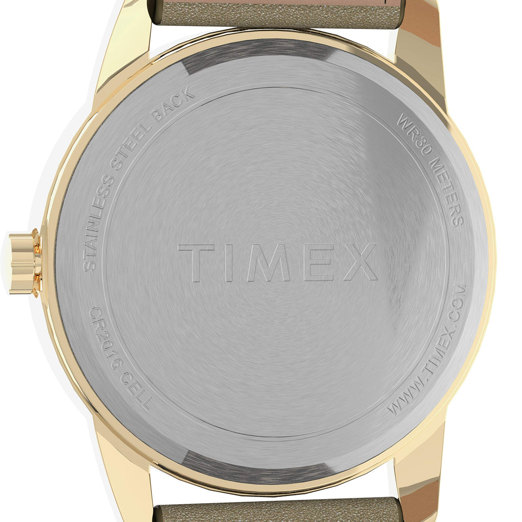 Timex Women's Easy Reader 38mm Watch - Gold-Tone Case Cream Dial with Light Gold-Tone Leather Strap