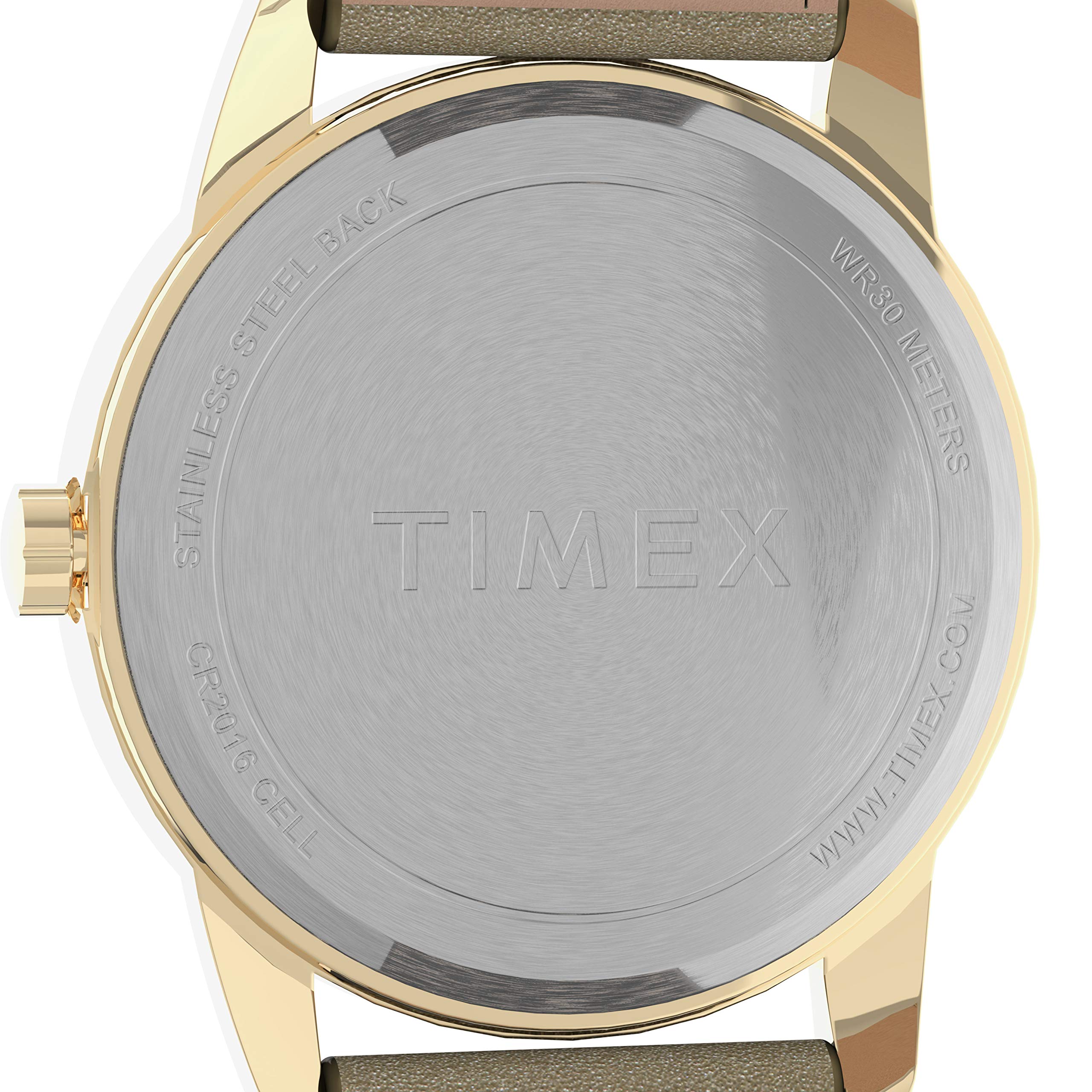 Timex Women's Easy Reader 38mm Watch - Gold-Tone Case Cream Dial with Light Gold-Tone Leather Strap