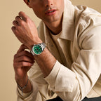 Fossil Men's Everett Quartz Stainless Steel Three-Hand Watch, Color: Silver (Model: FS6056)