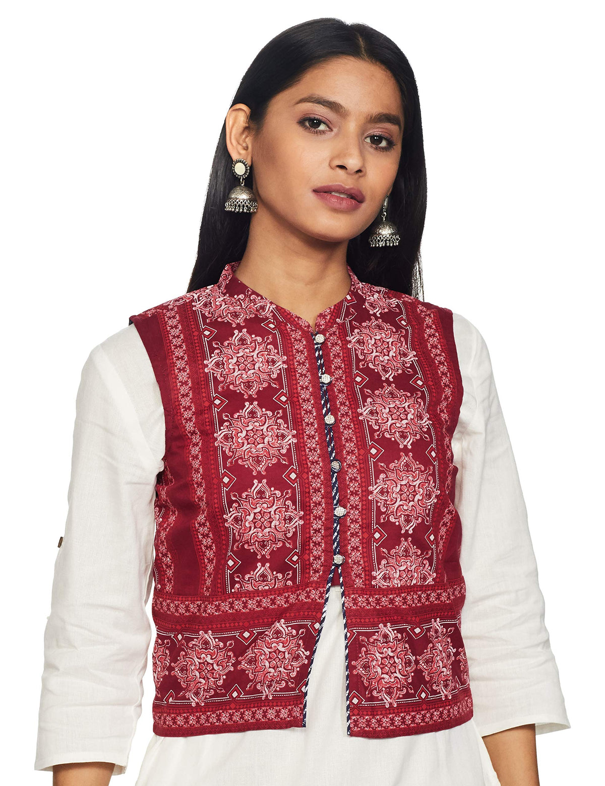 Aurelia Womens Jacket Gilet (18AUA30013-100021_Red_XX-Large 2XL)
