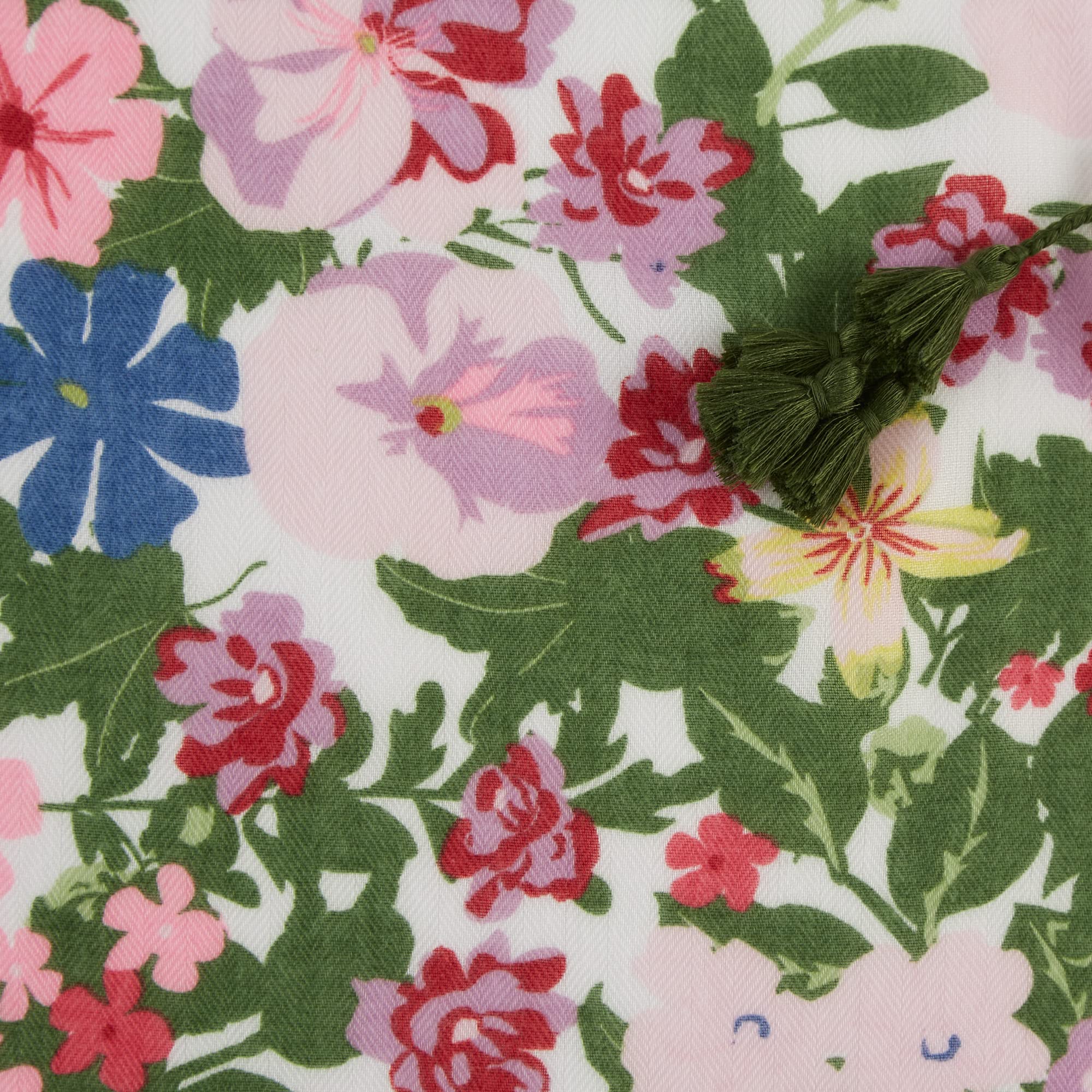 SPRING GARDEN SCARF - GREEN