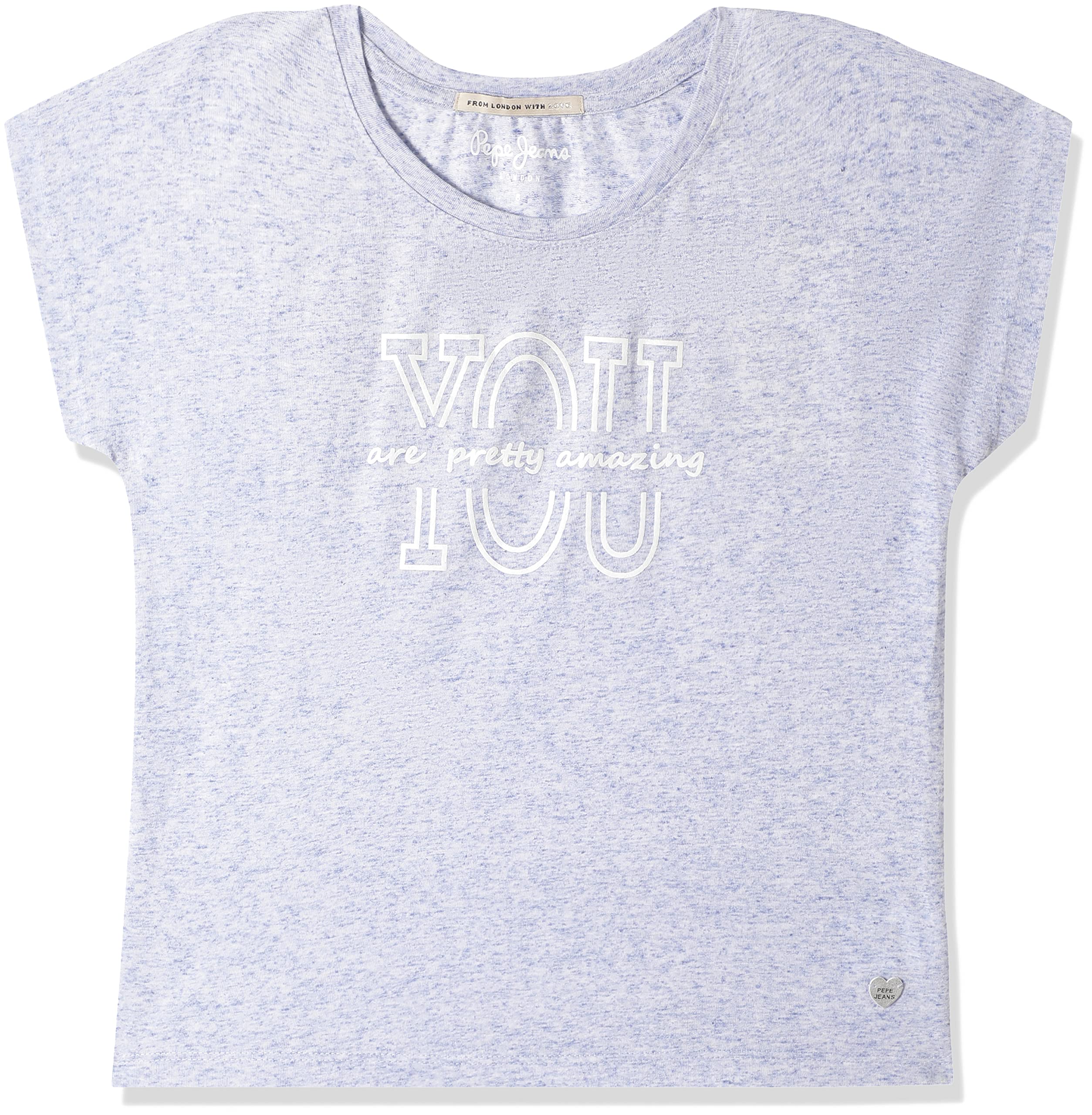 Pepe Jeans GirlS Tees (Pg502806_4-5 Years, Blue, 4-5 Years)