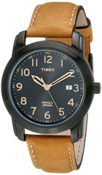 Timex Men's T2P133 Highland Street Tan Leather Strap Watch