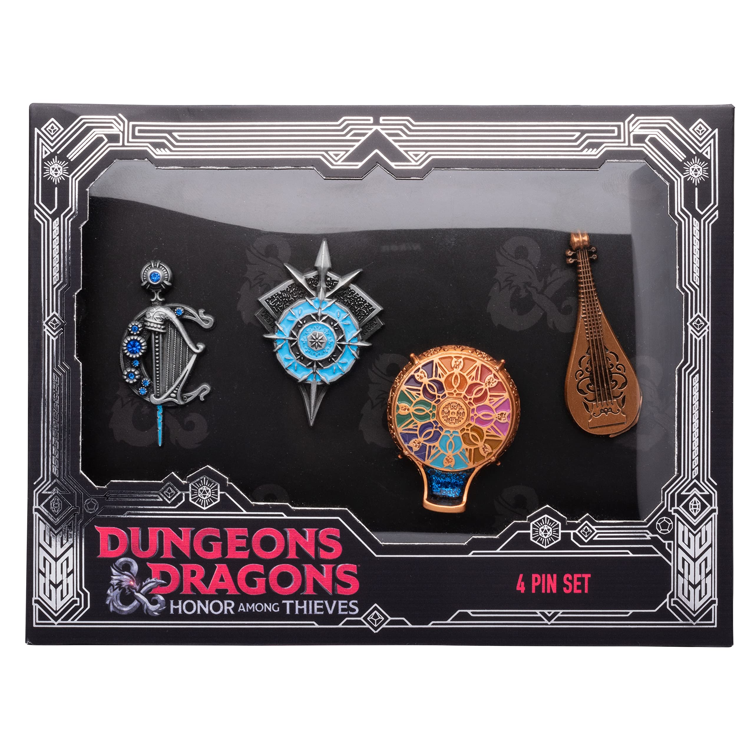 Dungeons & Dragons Honor Among Thieves 4-Piece Metal Pin Set