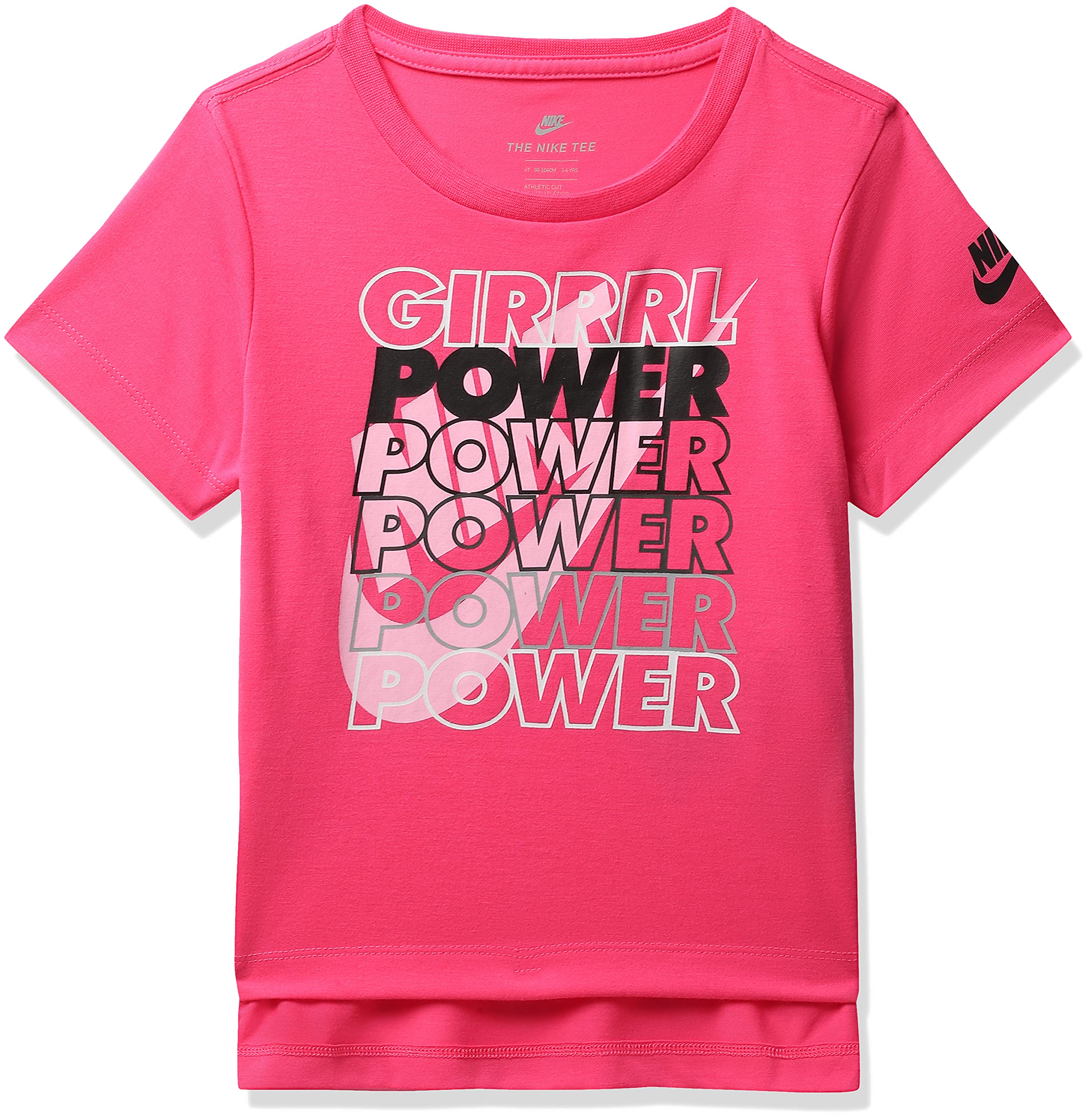 Nike Regular Girrrl Power Logo T-Shirt 26g240 A96 Girls Active T-Shirts
