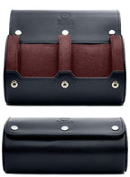 2 Watch Case for Men - Watch Roll Travel Case -Watch Organizer & Display - Watch Case - Jade Black