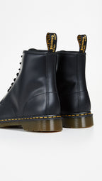Dr. Martens 1460 Smooth Leather 8 Eye Boot, Black Smooth, 9 Women/8 Men