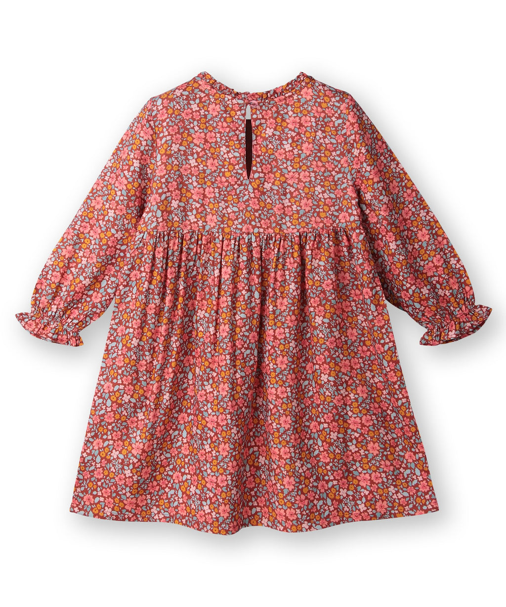 Beebay Kids Girls Bow Detail fit and Flare Dress Rust