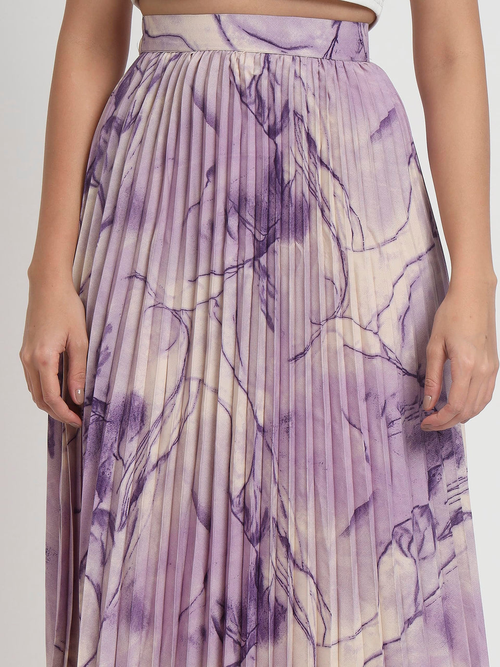 Kzully Crepe WomenS Maxi Skirts Purple