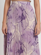 Kzully Crepe WomenS Maxi Skirts Purple