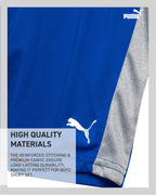 PUMA Boys' Short Set - 3 Piece Short Sleeve Graphic T-Shirts and Active Shorts Outfit Set for Boys (Sizes: 2T-7), Size 2T, Blue/