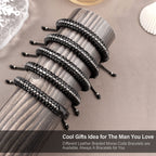 Btysun Mens Valentines Gifts for Him, Stocking Stuffers for Men Gifts for Men Morse Code I Love You Gifts for Him Dad Gifts Leat