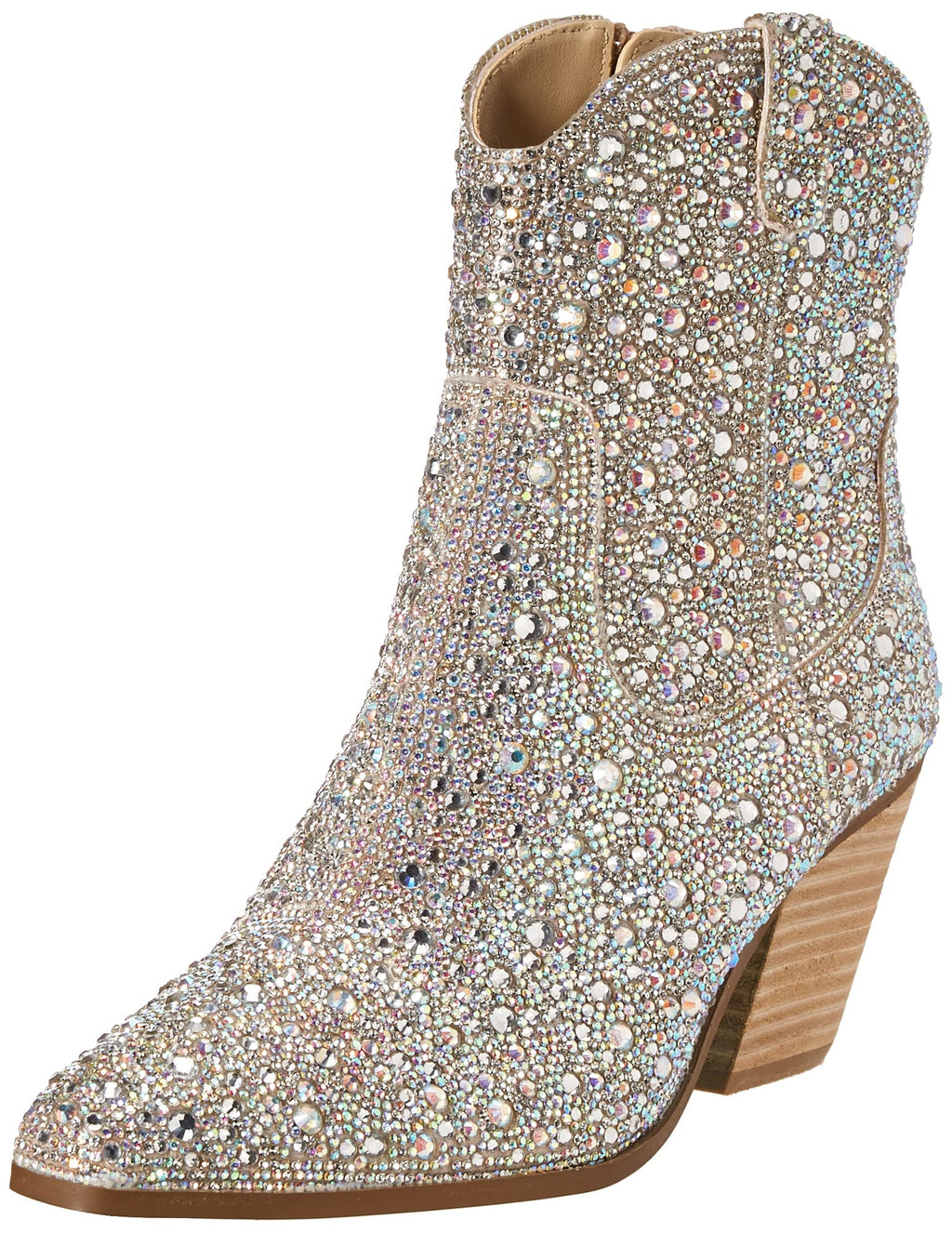 Blue by Betsey Johnson Women's Diva Western Boot, Rhinestone, 8