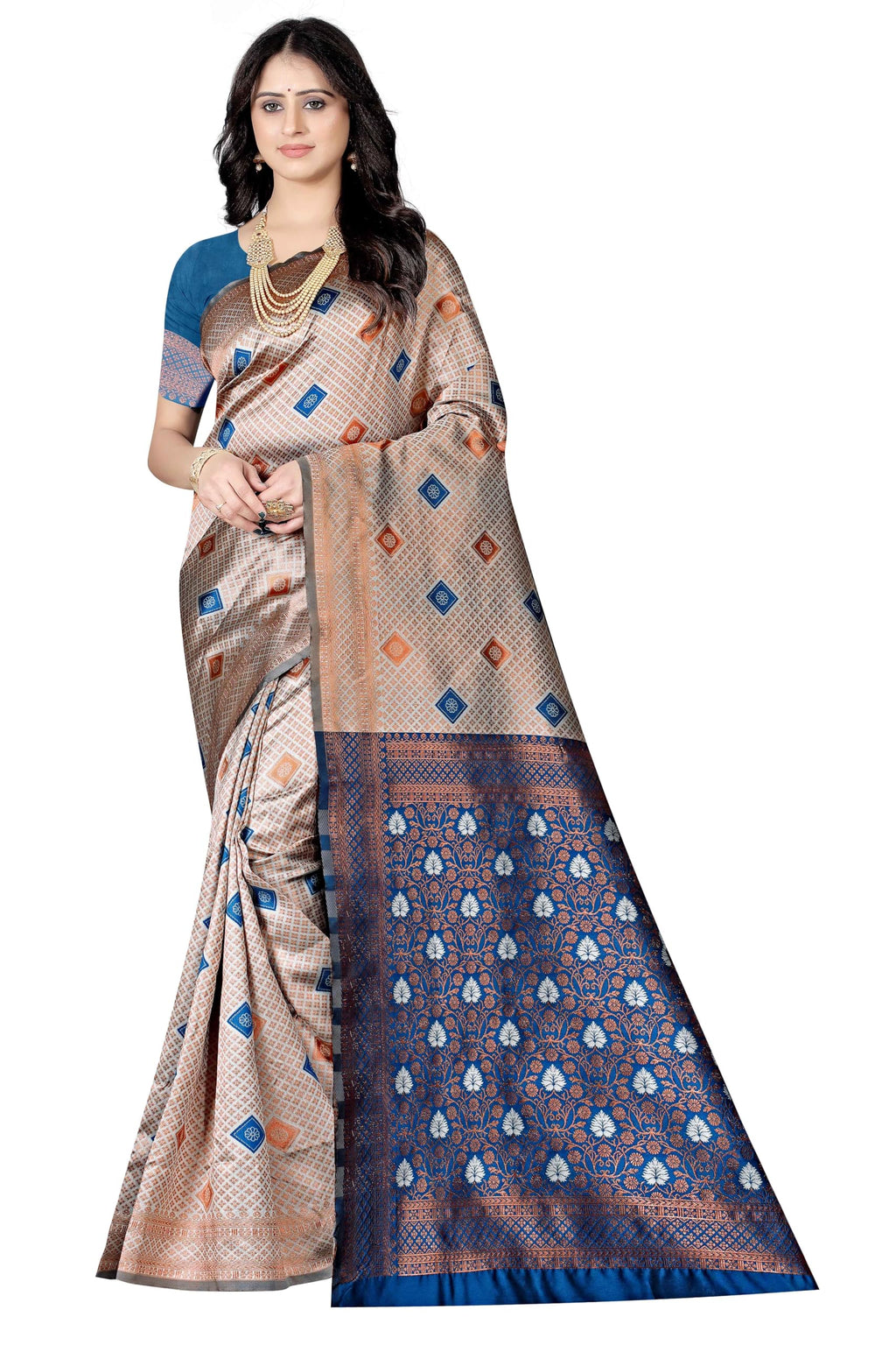 Sugathari Womens Banarasi Saree Pure Kanjivaram Silk Soft new ladies 2024 Design Wear Pattu Sarees Latest Cotton Party Sari col