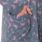 Fruit of the Loom Women's Breathable Tank Top, Pant, and Cardigan Sleep Set, Floral Print, Medium