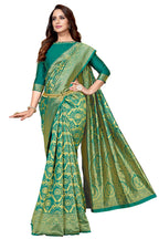 Glory Sarees Womens Kanchipuram Art Silk Saree(kara104rama_Rama Green)
