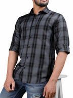 Noble Monk MenS Regular Fit Shirt | Checkered | Full Sleeves | Casual Shirt For Men
