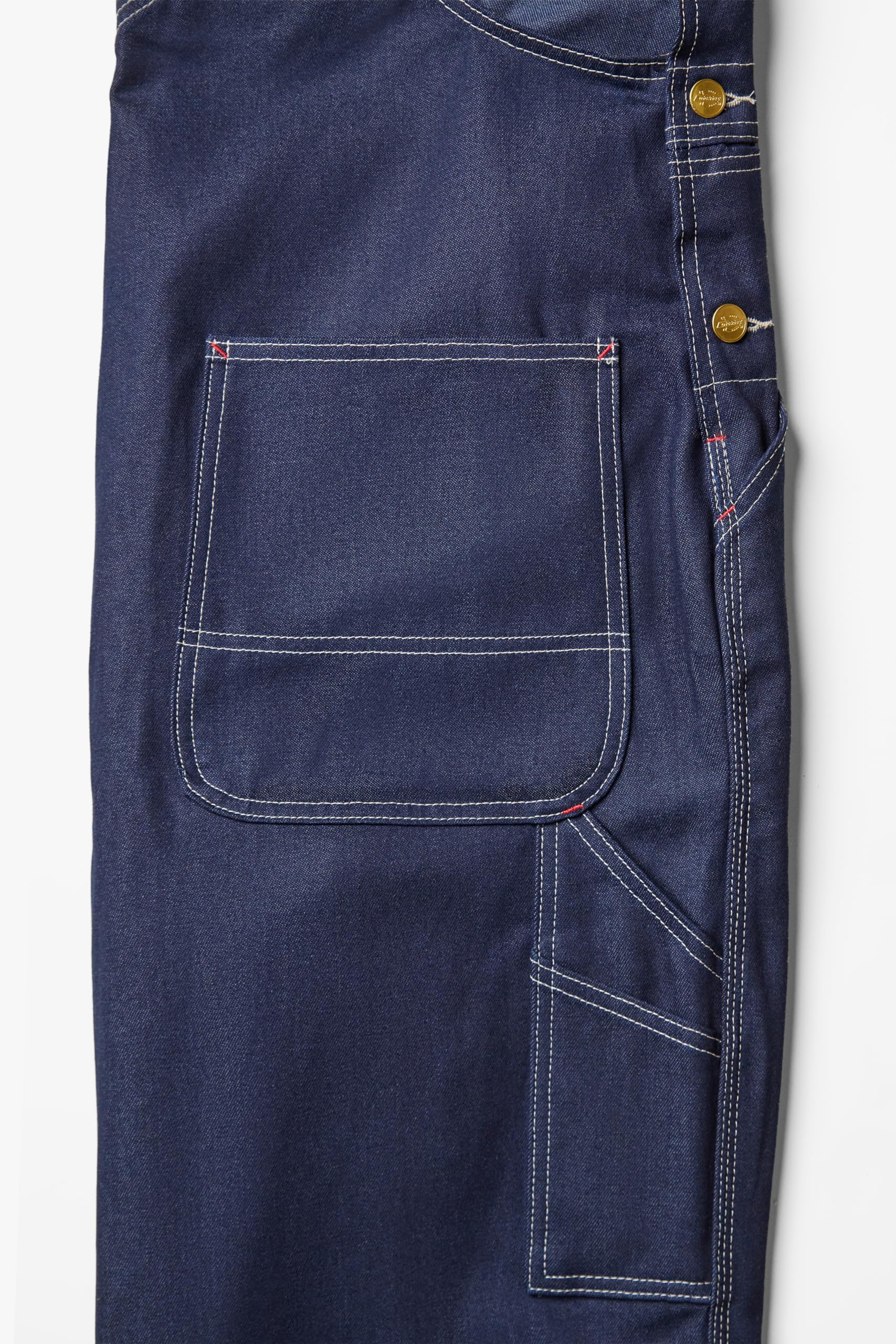 Dickies Men's Denim Bib Overall, Indigo Rigid, 40 x 36