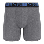 PUMA Men's 3 Pack Athletic Fit Boxer Briefs, Star Sapphire, X-Large