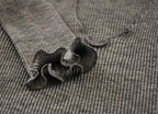 EGI Luxury Wool Silk V-Neck Long Sleeve Top. Proudly Made in Italy (1493)