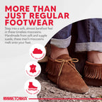 Minnetonka Men's Classic Fringe Boot, Softsole Brown, 10 M US