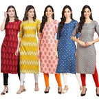 Pinkmint Women'S Crepe Digital Print Straight Kurta (W-337-329-368-353-372_Xxl)