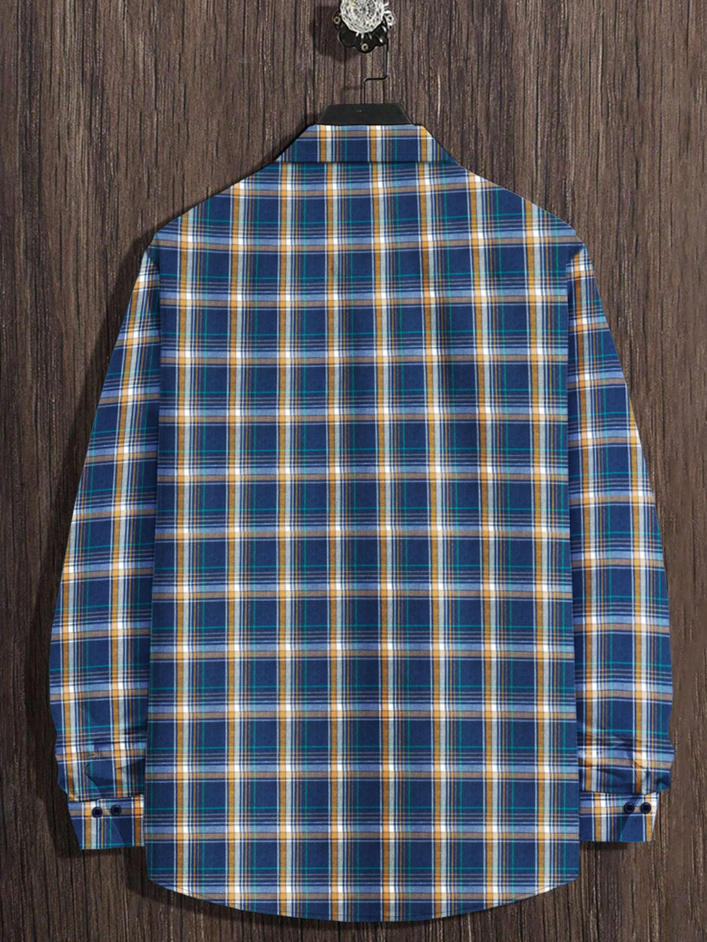 Noble Monk MenS Regular Long Sleeve Cotton Check Shirt | Casual Shirt With Spread Collar