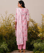 Libas WomenS Linen Kurta Set (27257_Pink