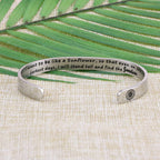 JoycuFF Inspirational Gifts for Girls Friendship Jewelry Cuff Bracelets for Women Christmas Birthday Gifts for Her I Want to Be