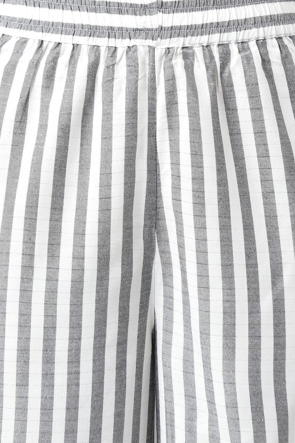 Aurelia Women'S Striped Viscose Kurta Set With Culottes