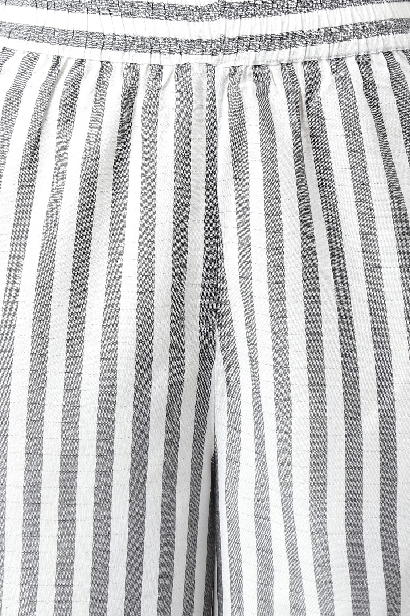 Aurelia Women'S Striped Viscose Kurta Set With Culottes