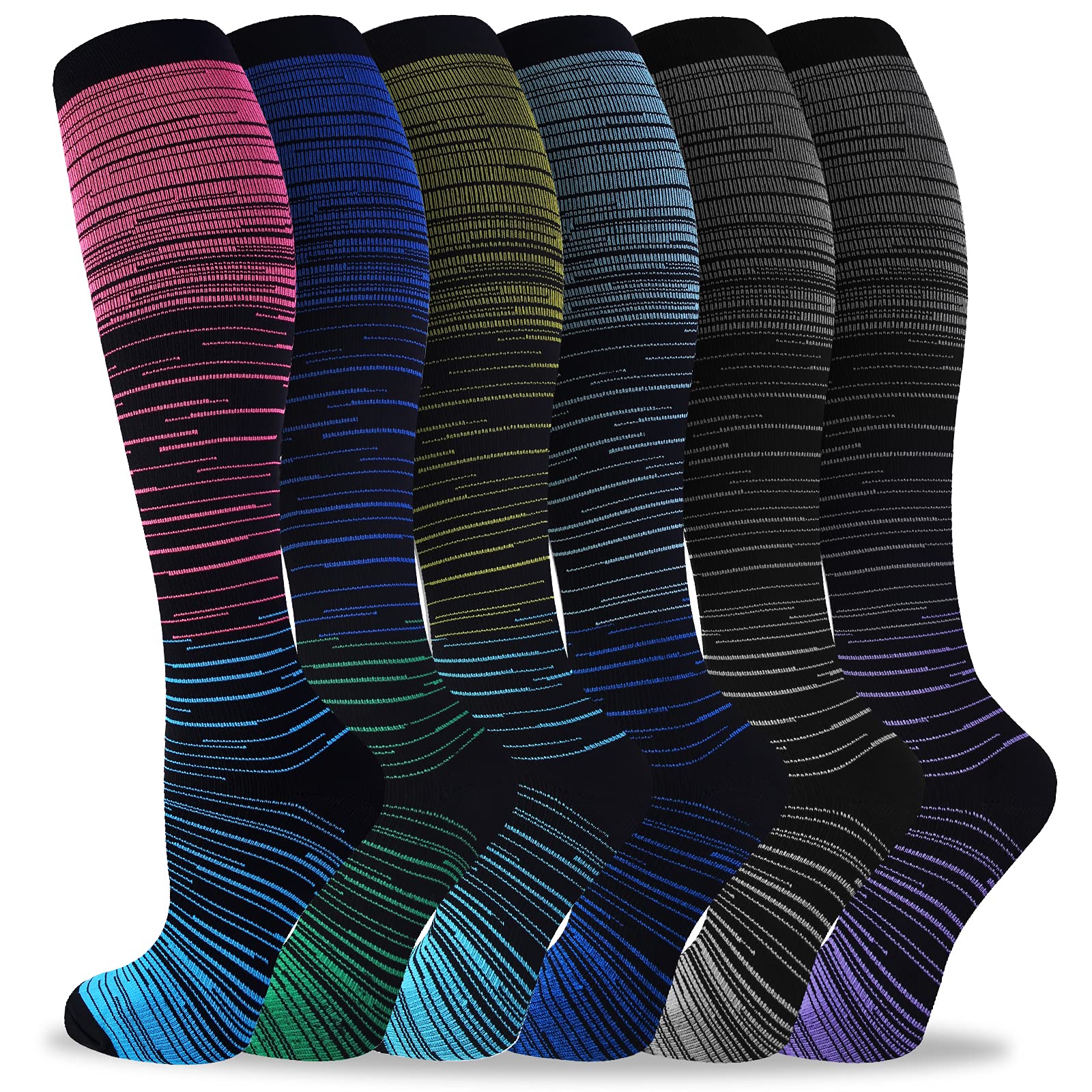 bropite Compression Socks for Women & Men Circulation-Compression Socks 20-30 mmhg-Best for Running,Medical,Nurse,Travel