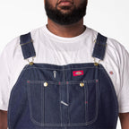 Dickies Men's Denim Bib Overall, Indigo Rigid, 36 x 34