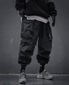 HiP42 Black Techwear Joggers