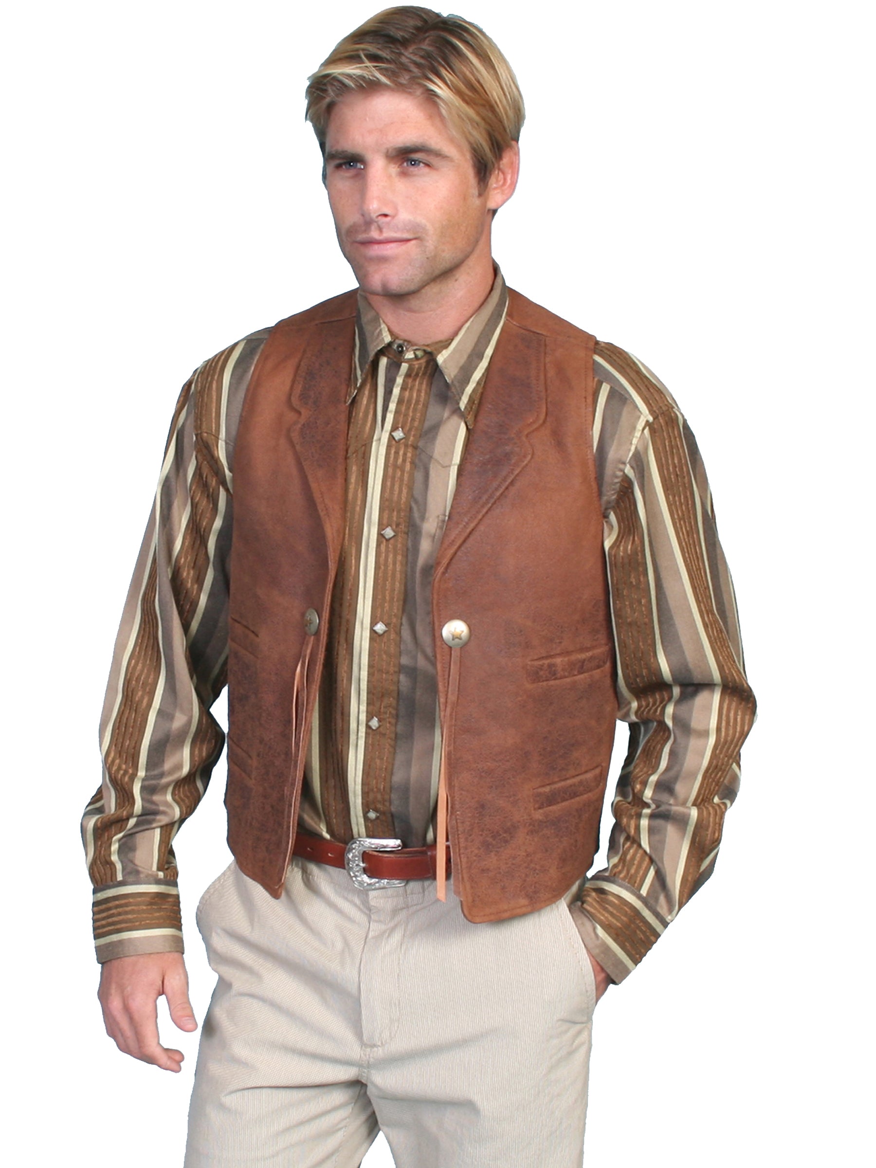 LEATHER VEST