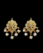 DLN1131 Moissanite Polki  Rani haar with pearls ( READY TO SHIP )