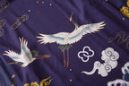 YC6316 Purple Cranes Kimono
