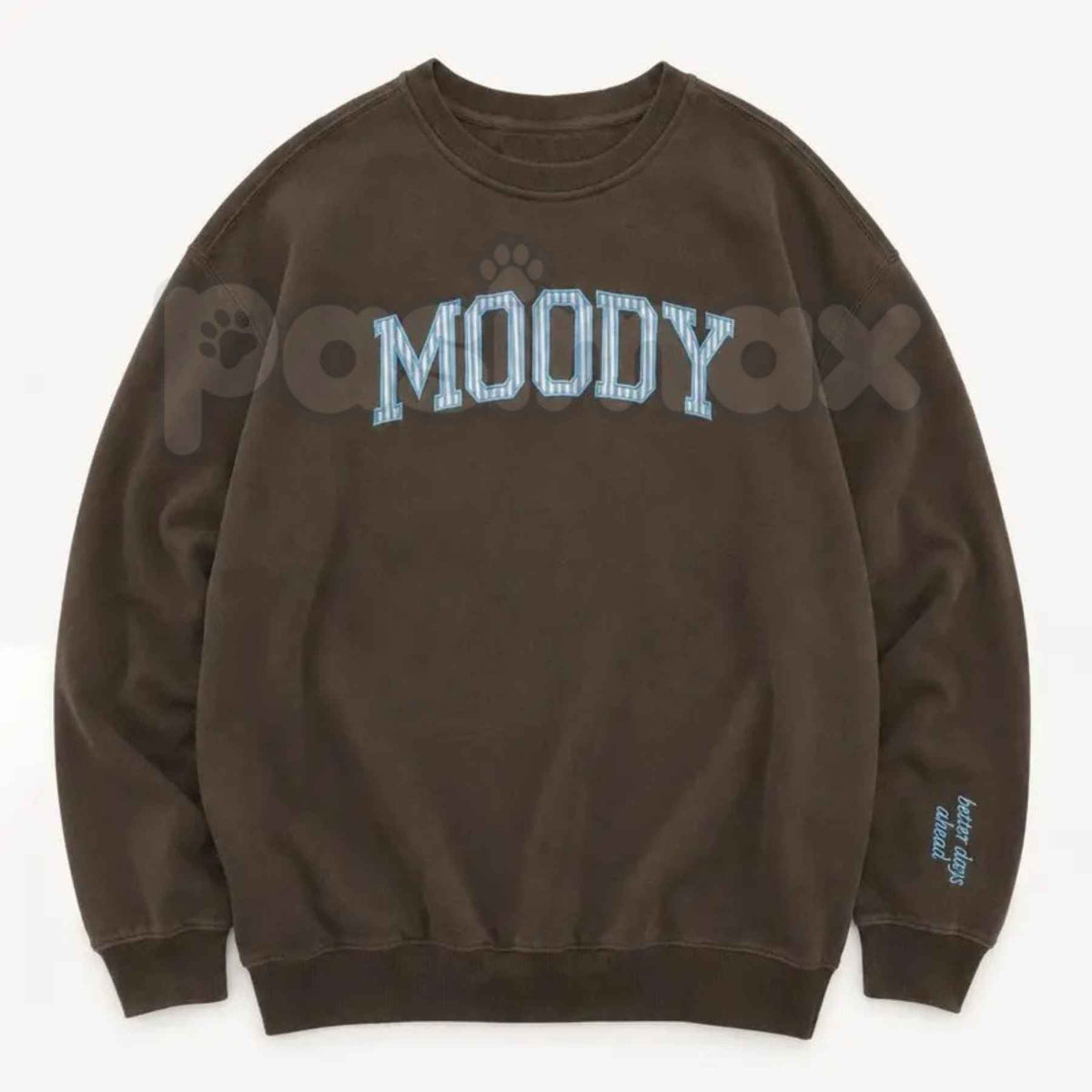 Moody Minimalist Embroidered Sweatshirt – Cozy Aesthetic Crewneck