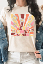 Here Comes The Sun Flower Power Graphic Tee