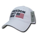 Relaxed Graphic Cap,Freedom Isn't, White