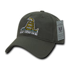 Relaxed Graphic Cap, Gadsden Flag, Olive
