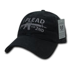 Relaxed Graphic Cap, I Plead 2nd, Black