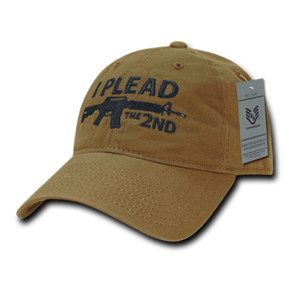 Relaxed Graphic Cap, I Plead 2nd, Coyote