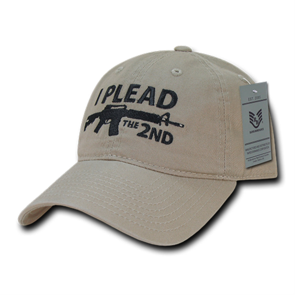 Relaxed Graphic Cap, I Plead 2nd, Khaki