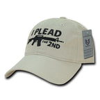 Relaxed Graphic Cap, I Plead 2nd, Stone