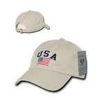 Relaxed Graphic Cap, USA Flag, Stone