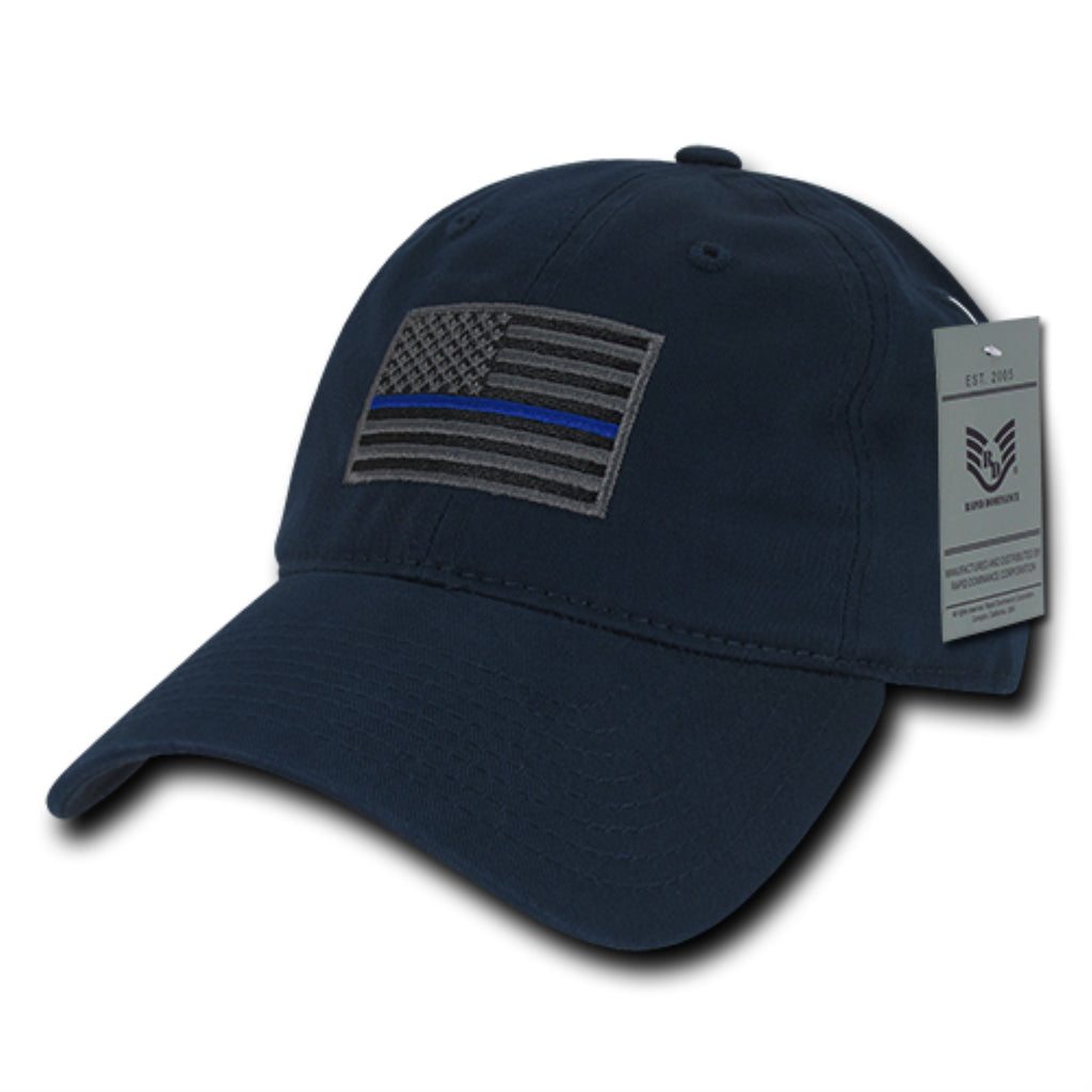 Relaxed Graphic Cap,Thin Blue Line,Navy