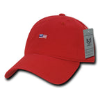 Relaxed Graphic Cap, Small USA Flag, RED