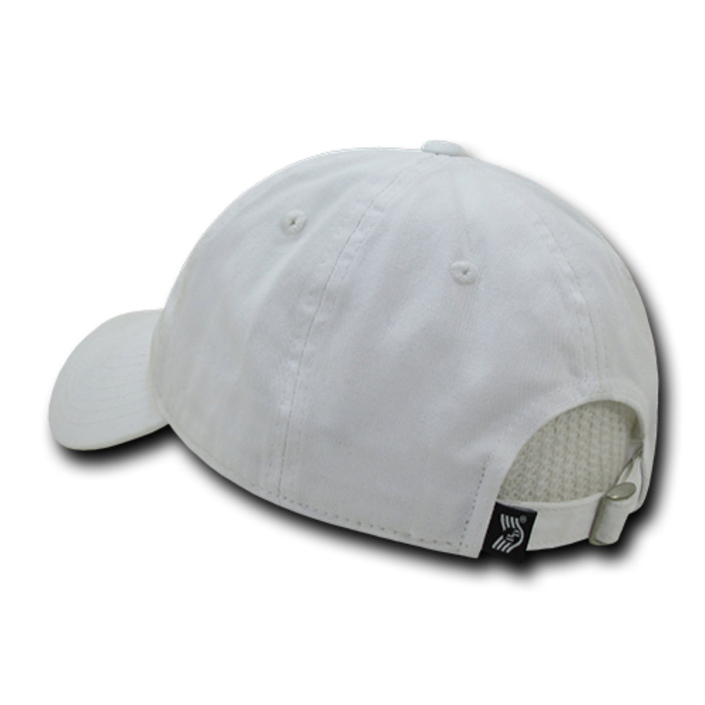 Relaxed Graphic Cap, Small USA Flag, White