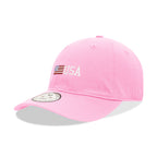 Relaxed Graphic Cap, Side US Flag, Pink